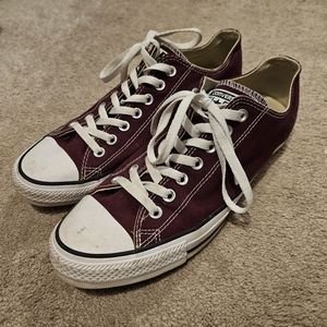 Burgundy Converse